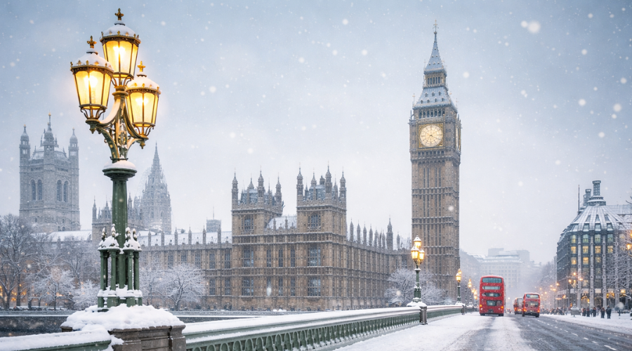 You are currently viewing First Snowfall of 2026 in London | Winter Weather Update