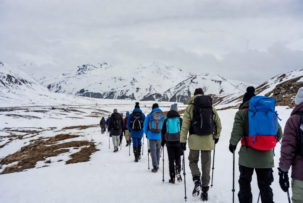 trekking in winter season