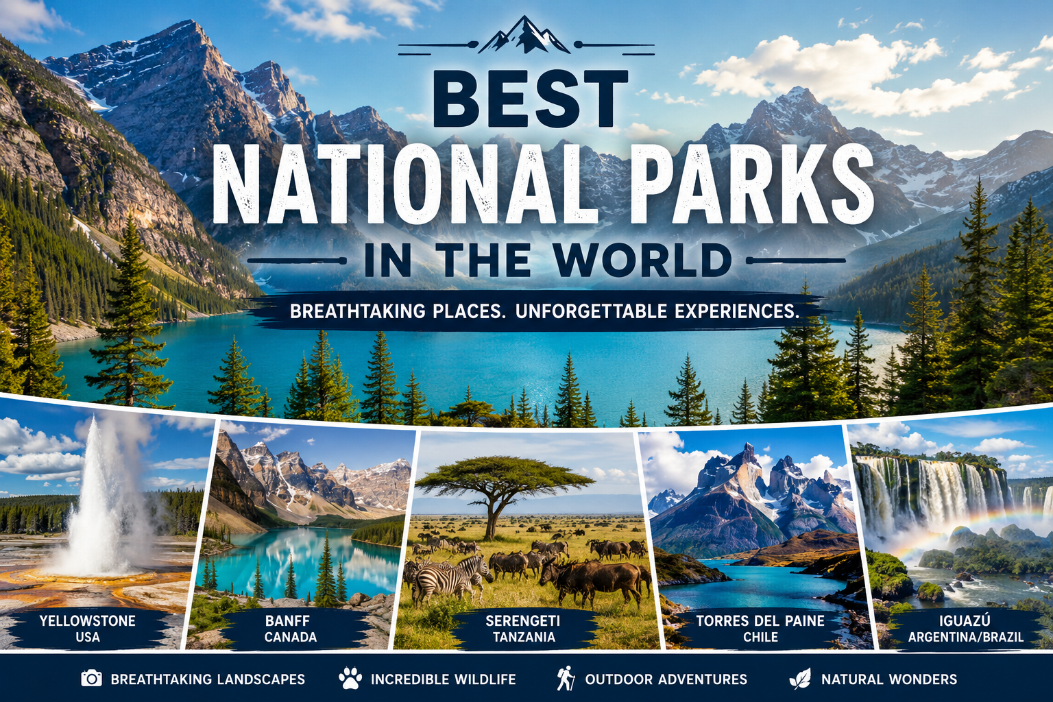You are currently viewing Best National Parks in the World: Top 10 Nature Destinations to Visit