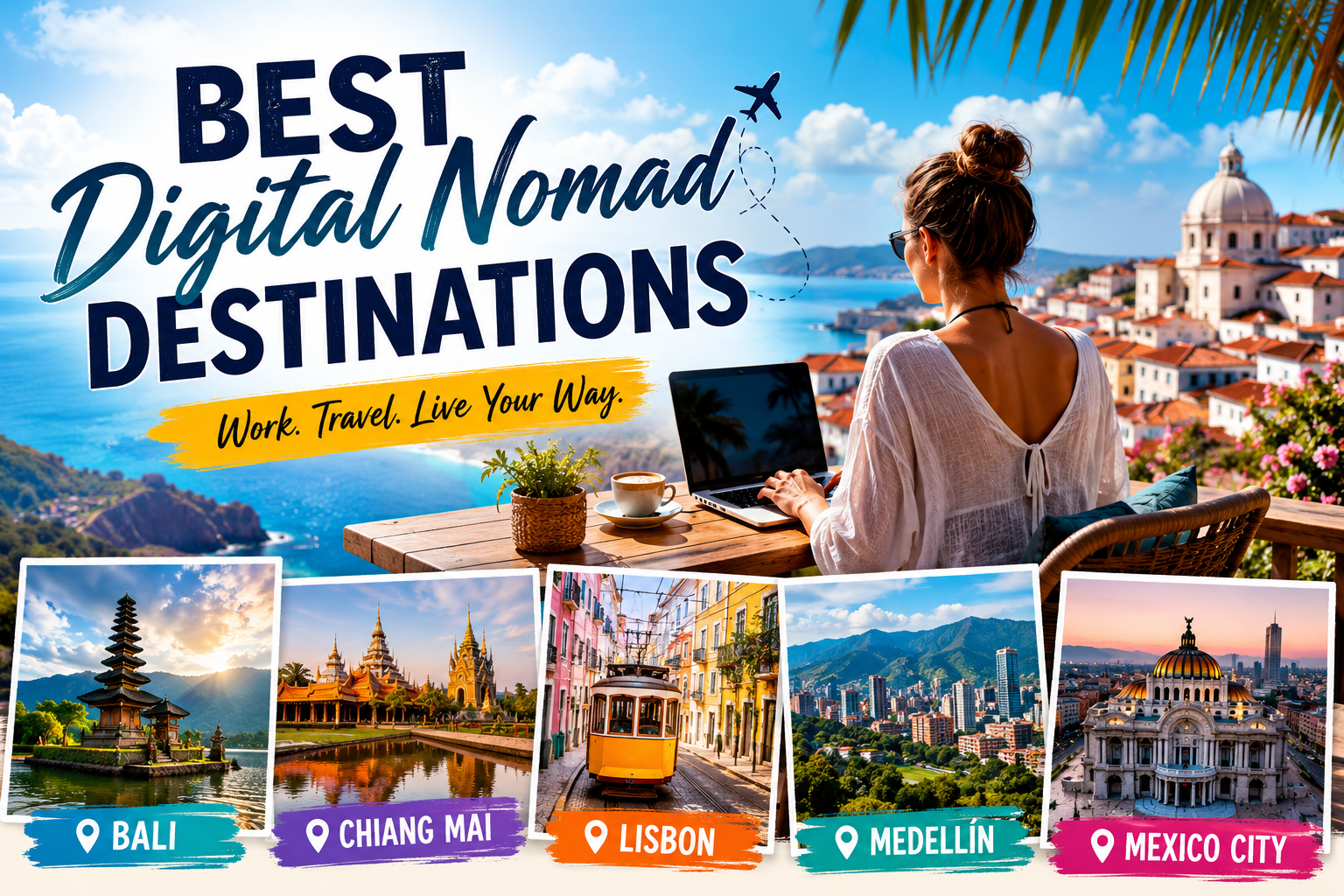You are currently viewing Best Digital Nomad Destinations in 2026 | Top Cities for Remote Workers