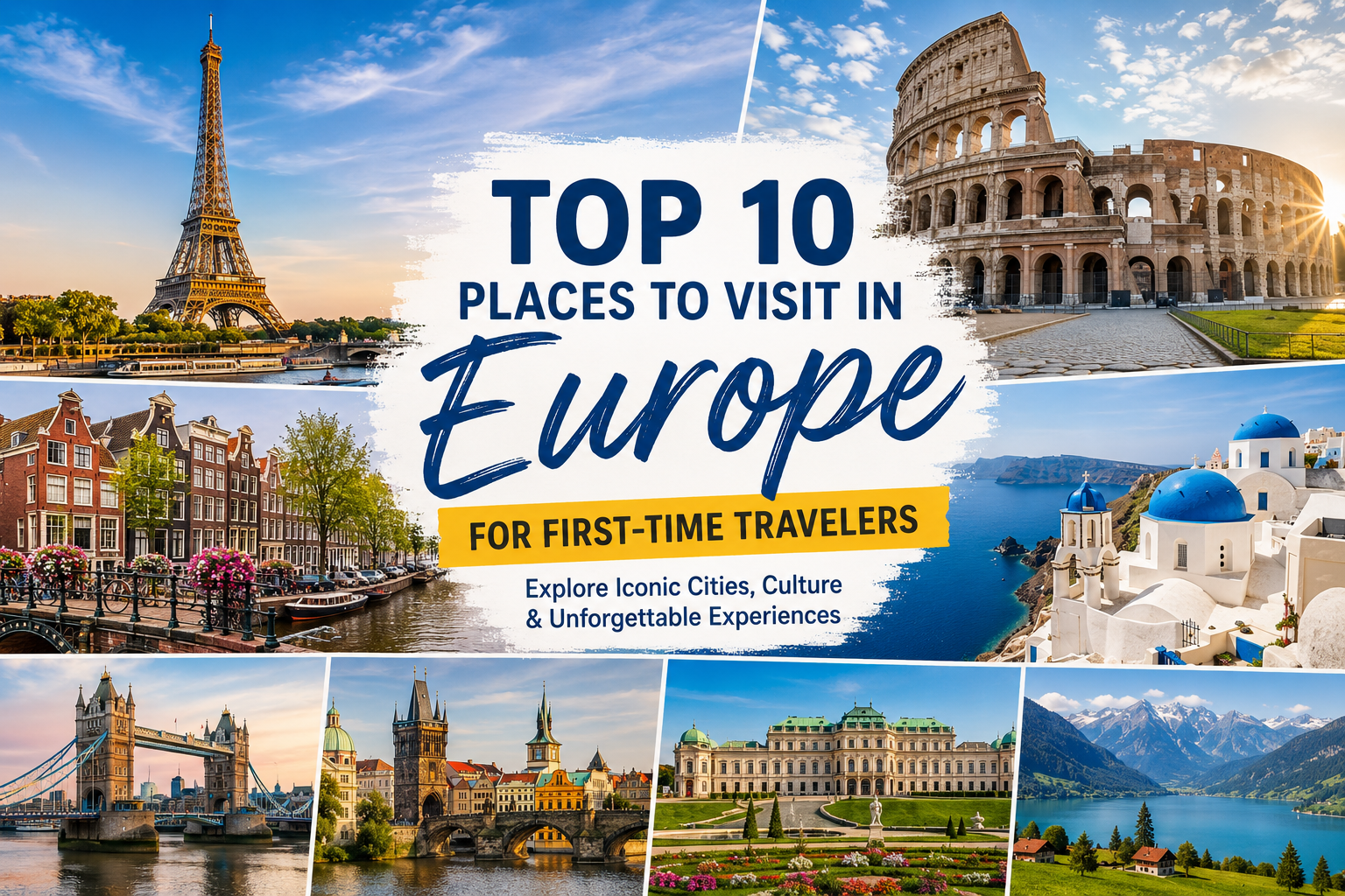 You are currently viewing Top 10 Places to Visit in Europe for First-Time Travelers | Ultimate Europe Guide